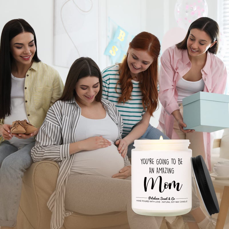 Petalsun New Mom Gifts for Women - Handmade Lavender Natural Soy Wax New Mom Candle  Pregnancy Must Haves  Mom to Be Gift  Pregnancy Gifts for Expecting Mom - Image 2